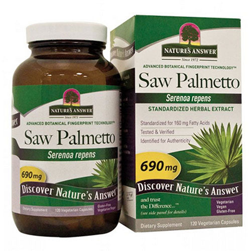 Nature's Answer, Saw Palmetto Standardized Herbal Extract, 690 Mg, 120 Veg Caps