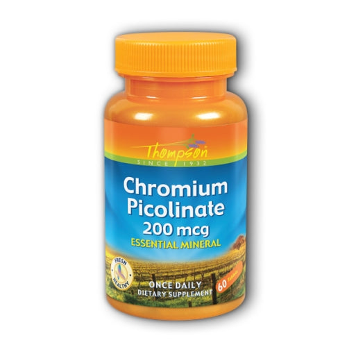 Thompson, Chromium Picolinate, 200 MCG, 60 Tabs