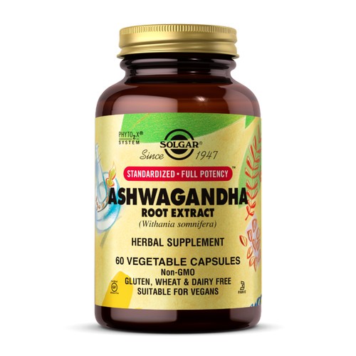 Solgar, Ashwagandha Root Extract, 60 Veg Caps