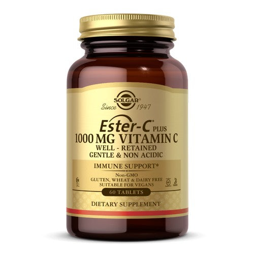 Solgar, Ester-C Plus Vitamin C (Ester-C Ascorbate Complex), 1000 mg, 60 Tabs