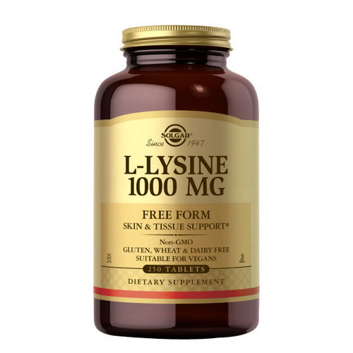 Solgar, L-Lysine, 1000 mg, 250 Tabs