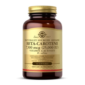 Solgar, Naturally Sourced Oceanic Beta-Carotene, 25,000 IU, 90 Softgels