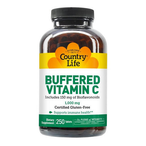 Country Life, Buffered Vitamin C, 1000 MG, 250 Tabs