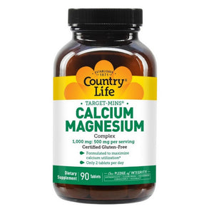 Country Life, Target-Mins Calcium Magnesium Complex, 90 Tabs