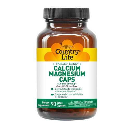 Country Life, Target-Mins Calcium Magnesium, 180 Veg Caps