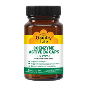 Country Life, Coenzyme Active B-6, 50 MG, 30 Caps