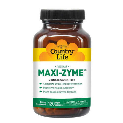 Country Life, Maxi-Zyme, 120 Caps
