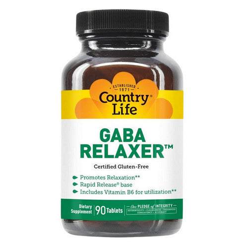 Country Life, Relaxer with GABA + B-6 RR, 90 Tabs