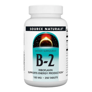 Source Naturals, Vitamin B-2, 100 mg, 250 Tabs