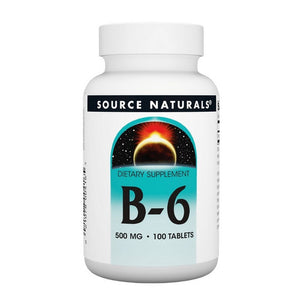 Source Naturals, Vitamin B-6, 500 Mg, 100 Tabs