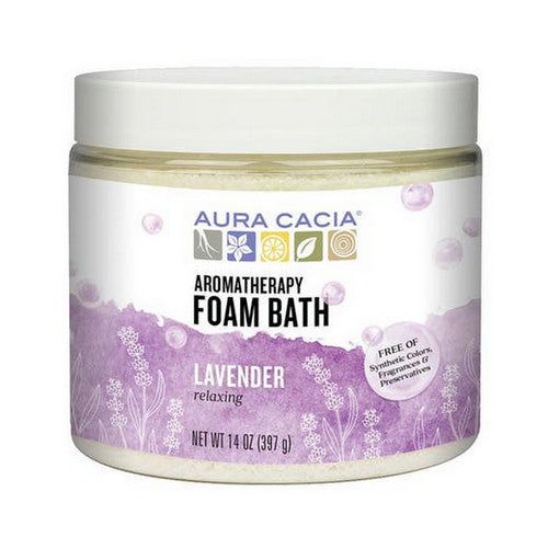 Aura Cacia, Aromatherapy Foam Bath, Lavender 14 oz