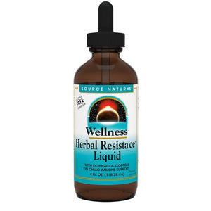Source Naturals, Wellness Herbal Resistance Liquid Alcohol Free Formula, 4 fl oz