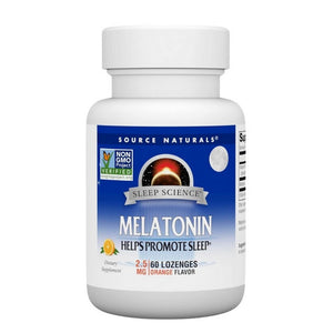 Source Naturals, Sleep Science Melatonin Orange, 2.5 Mg, Sublingual Orange 60 Tabs