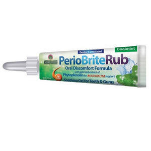 Nature's Answer, PerioBrite Rub Soothing Gel For Teeth & Gums Coolmint, 0.5 Oz