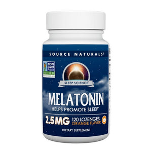 Source Naturals, Sleep Science Melatonin Orange, 2.5 Mg, Sublingual Orange 120 Tabs