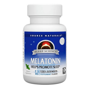 Source Naturals, Melatonin Peppermint, 5 Mg, Sublingual Peppermint 120 Tabs