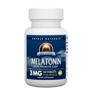 Source Naturals, Timed Release Melatonin, 3 Mg, 60 Tabs