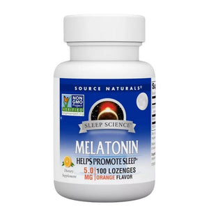 Source Naturals, Melatonin Orange, 5 Mg, Sublingual Orange 100 Tabs