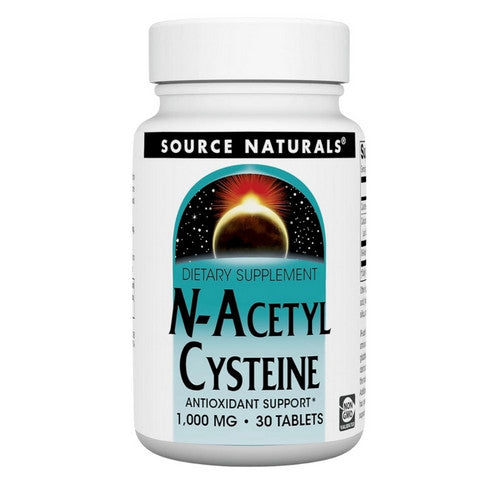 Source Naturals, N-Acetyl Cysteine, 1000 MG, 30 Tabs