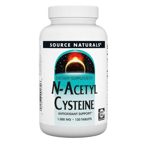 Source Naturals, N-Acetyl Cysteine, 1000 MG, 120 Tabs