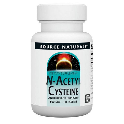 Source Naturals, N-Acetyl Cysteine, 600 MG, 30 Tabs