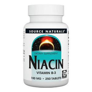 Source Naturals, Niacin, 100 mg, 250 Tabs