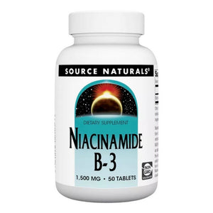 Source Naturals, Niacinamide B-3, 1500 mg, 50 Tabs