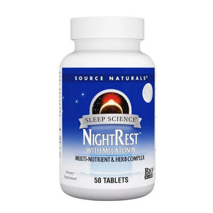 Source Naturals, Sleep Science Nightrest With Melatonin, 50 Tabs