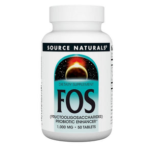 Source Naturals, FOS (Fructooligosaccharides), 1000 MG, 50 Tabs