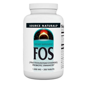 Source Naturals, FOS (Fructooligosaccharides), 1000 MG, 200 Tabs
