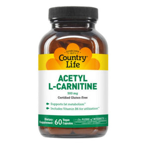 Country Life, Acetyl L-carnitine, 500 mg, 60 Caps