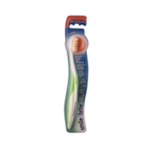 Smile Brite, Fixed Head Toothbrush, Nylon V-Wave Medium 1 EACH
