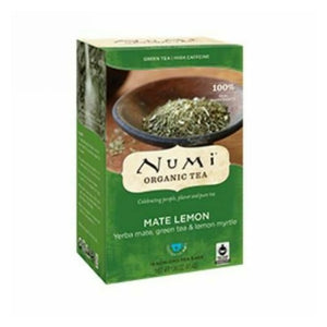 Numi Tea, Rainforest Mate Lemon Green Tea, 18 Bags
