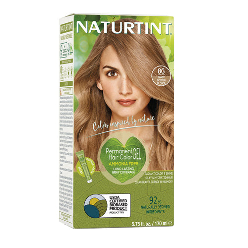 Naturtint, Permanent Hair Color 8G Sandy Golden Blonde, 5.07 Oz