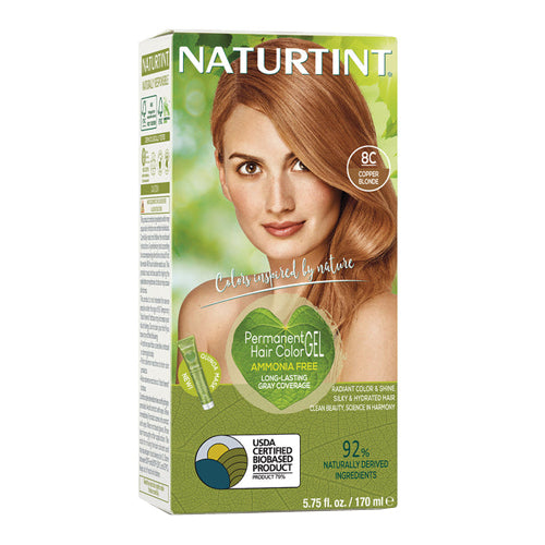Naturtint, Permanent Hair Color 8C Copper Blonde, 5.07 Oz