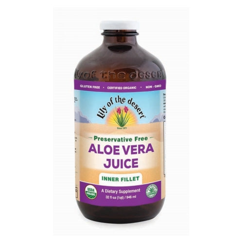 Lily Of The Desert, Aloe Vera Juice Inner Fillet Preservative Free, 32 Oz
