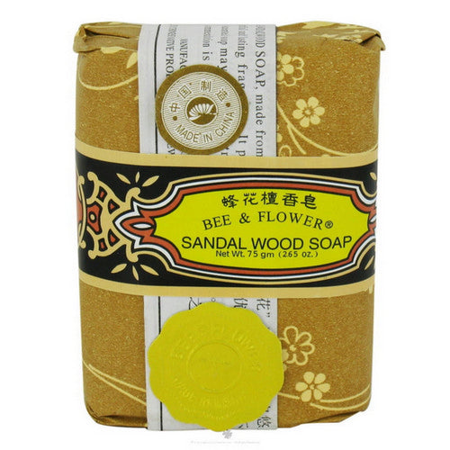 BEE & FLOWER SOAP, Bar Soap Sandalwood, 2.65 Oz