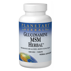 Planetary Herbals, Glucosamine MSM Herbal, 1000 Mg, 90 Tabs