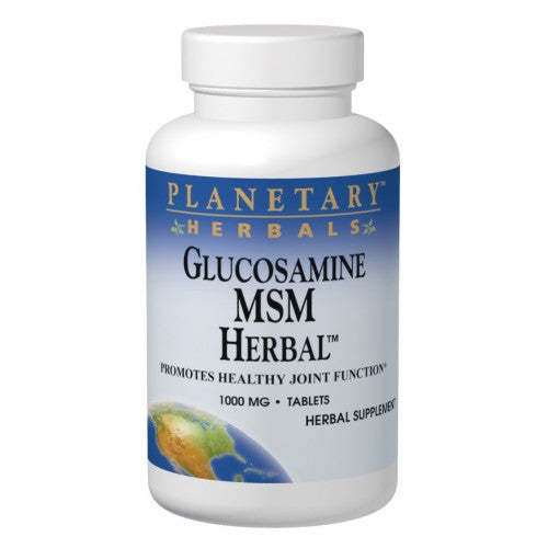Planetary Herbals, Glucosamine MSM Herbal, 1000 Mg, 90 Tabs