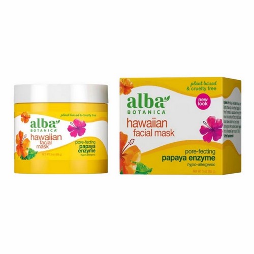 Alba Botanica, Hawaiian Facial Mask Pore-Fecting Papaya Enzyme, 3 Oz