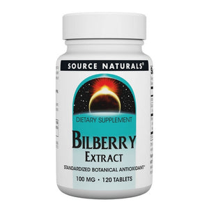 Source Naturals, Bilberry Extract, 100 MG, 120 Tabs