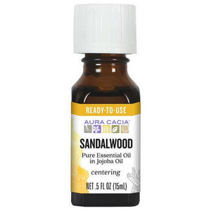 Aura Cacia, Precious Essentials Oil, Sandlewood Jojoba, 0.5 Oz