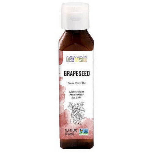 Aura Cacia, Natural Skin Care Oil Grapeseed, 4 Oz