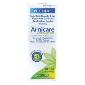 Boiron, Arnicare Cream Pain Relief-Muscle Pain & Stiffness Swelling, 1.33 Oz