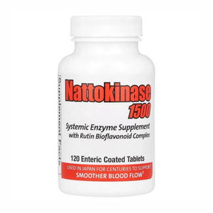 Naturally Vitamins, Nattokinase 1500 Systemic Enzyme, 120 Tabs