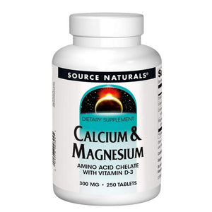Source Naturals, Calcium and Magnesium, 300 mg, 240 Tabs
