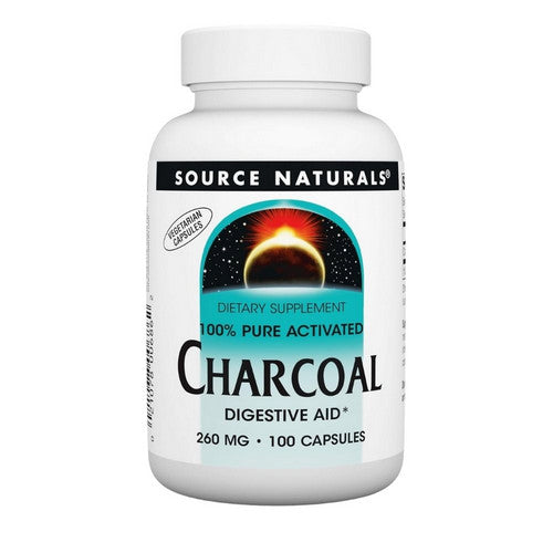 Source Naturals, Charcoal, 260 MG, 100 Caps