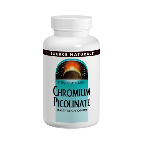 Source Naturals, Chromium Picolinate Yeast Free, 200 MCG, 240 Tabs