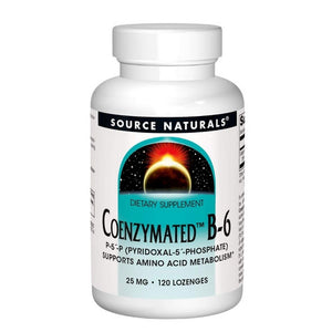 Source Naturals, Coenzymated B-6 Sublingual, 25 mg, 120 Tabs