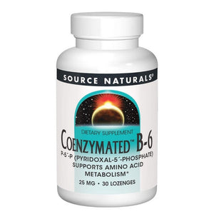 Source Naturals, Coenzymated B-6 Sublingual, 25 mg, 30 Tabs